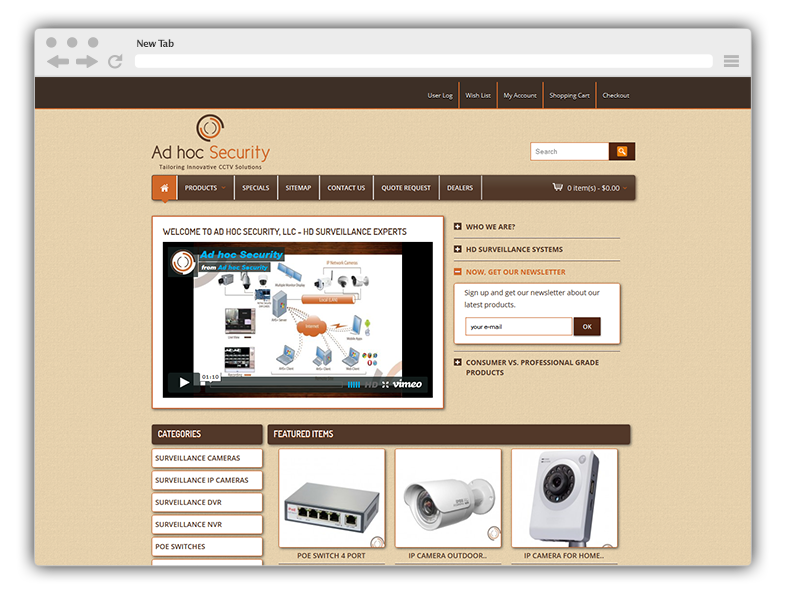 CCTV Surveillance online store