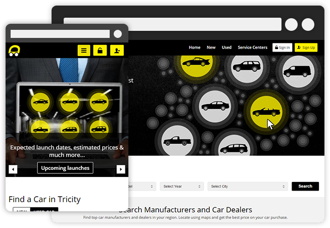 Responsive Car Portal Web Development