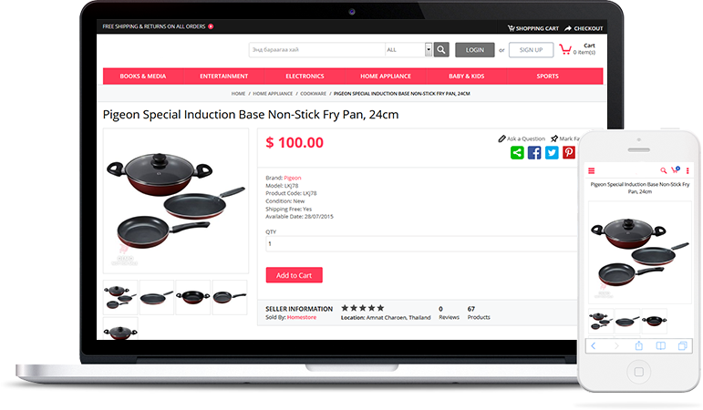 Structure of Multi Vendor Store