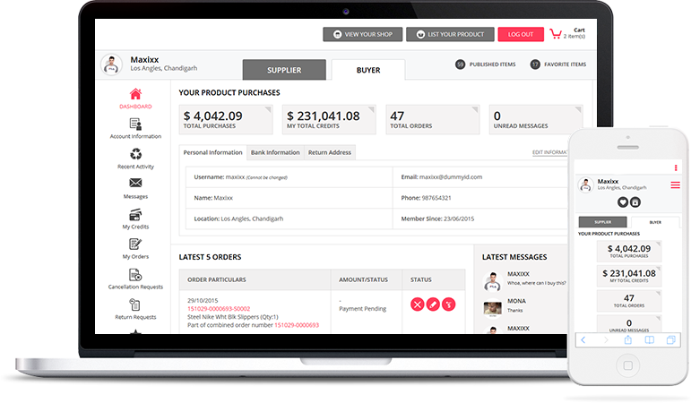 Structure of Multi Vendor Store