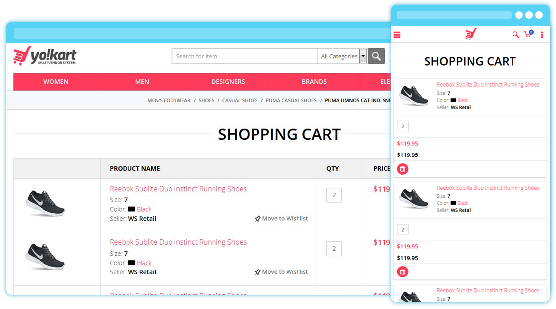 Multi Vendor Website