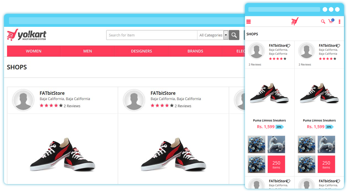 Multi Vendor Store BlueCart